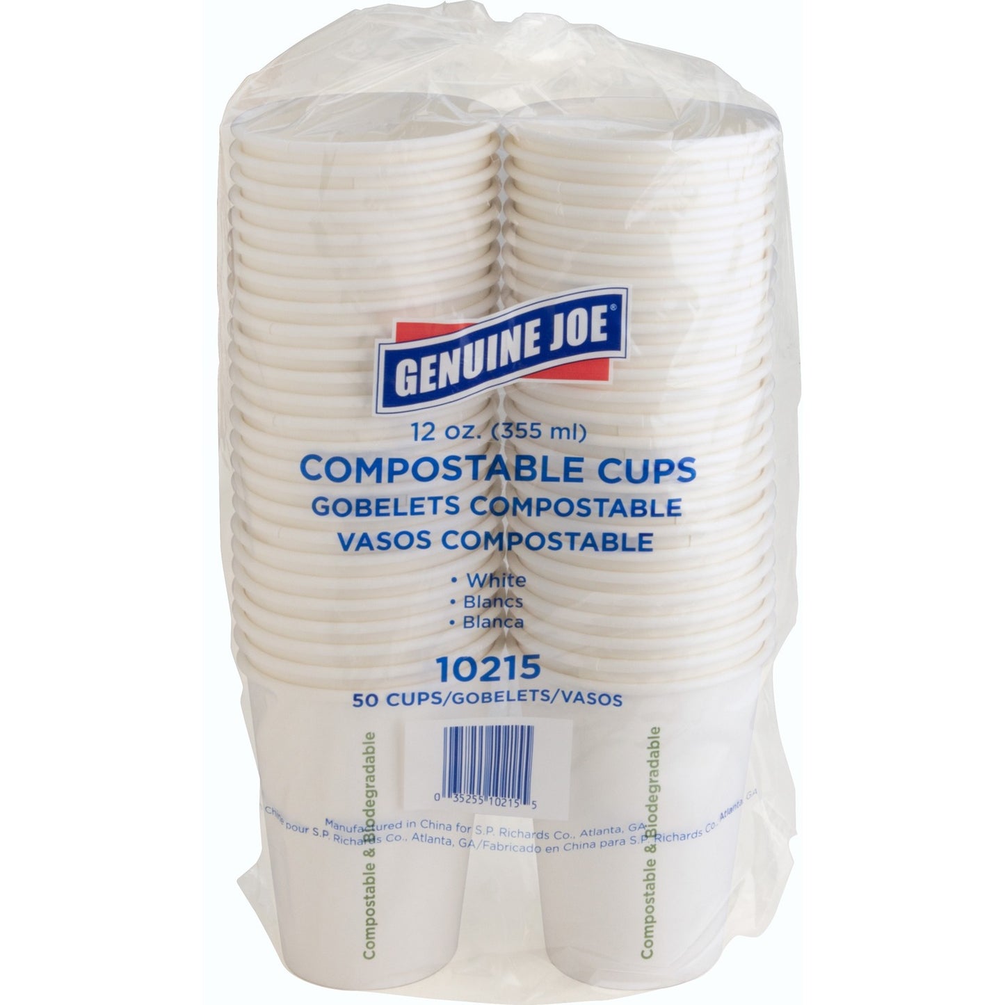 Genuine Joe 12 oz Eco-friendly Paper Cups (10215)