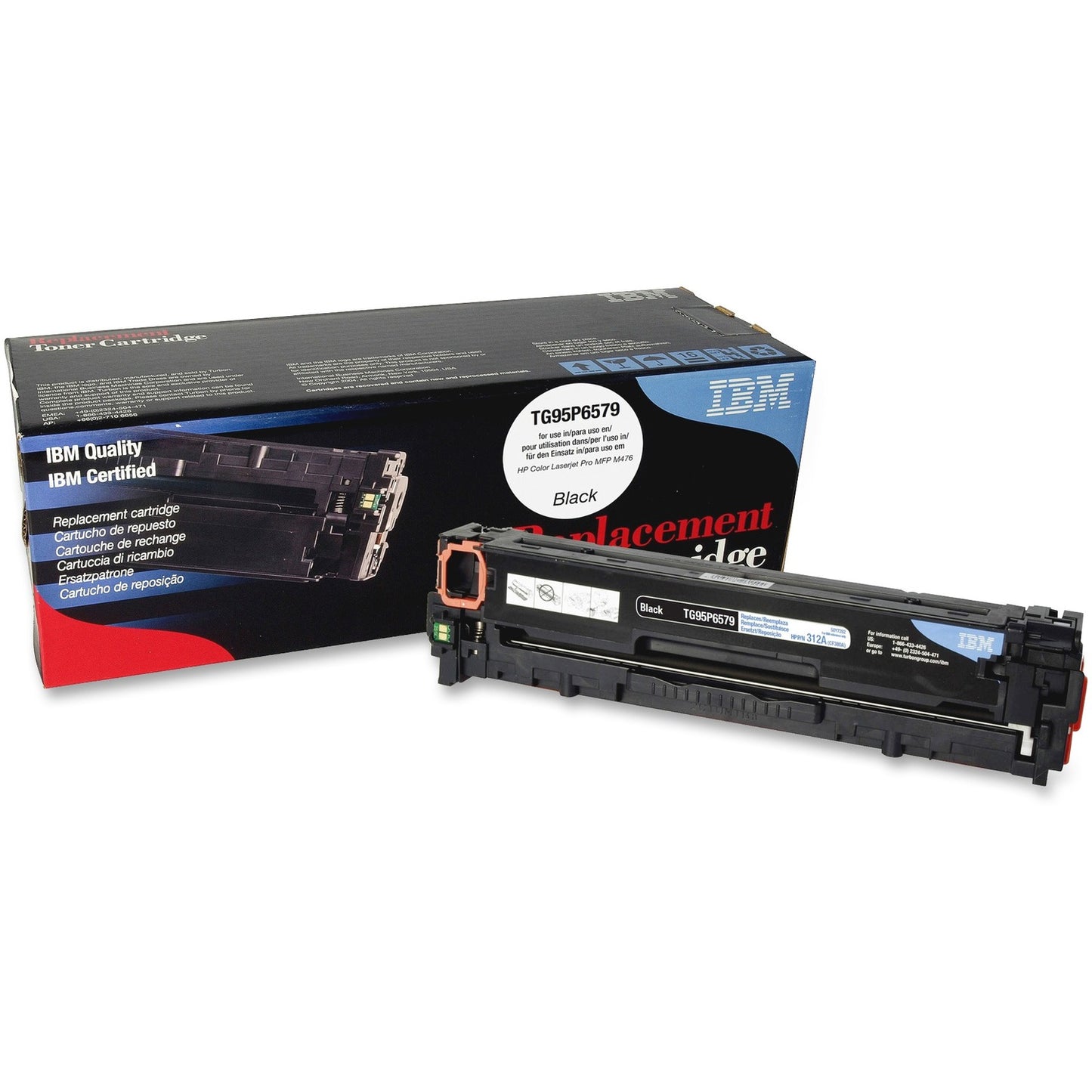 IBM Remanufactured Toner Cartridge - Alternative for HP 312A (CF380A) (TG95P6579)