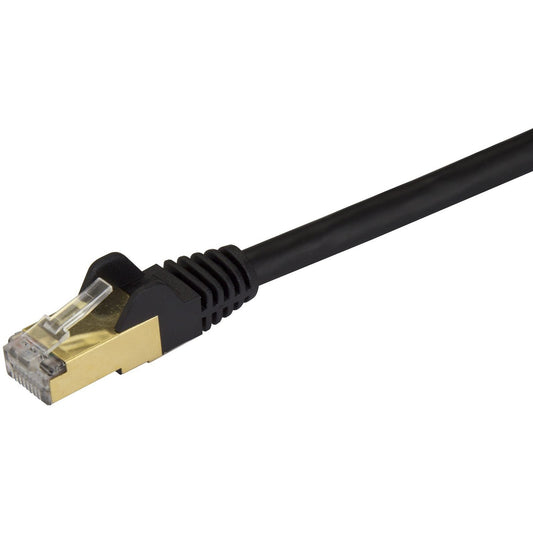 StarTech 1 Ft Cat6a Ethernet Cable - Stp Black (C6ASPAT1BK)