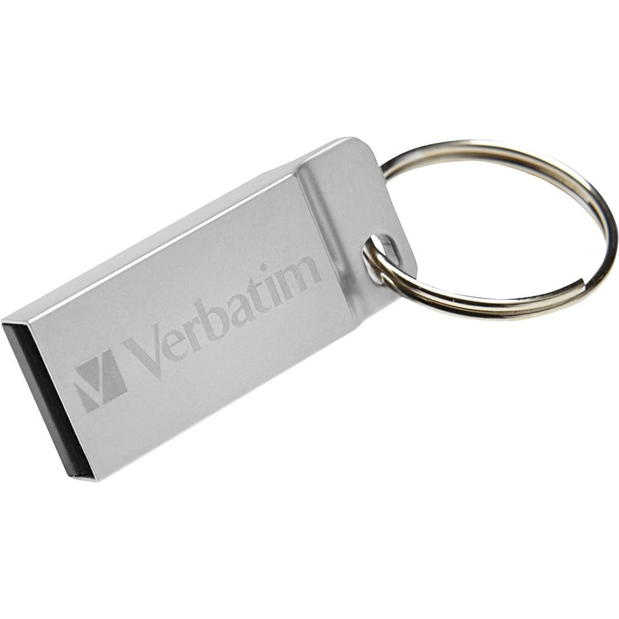 Verbatim 16GB Metal Executive USB Flash Drive - Silver (98748)