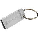 Verbatim 16GB Metal Executive USB Flash Drive - Silver (98748)
