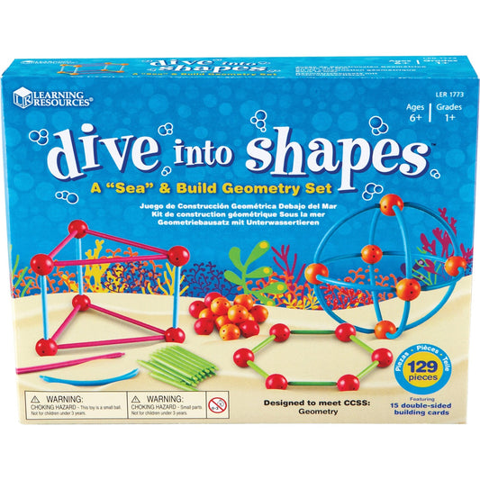 Learning Resources Dive Shapes Sea/Build Geometry Set (1773)