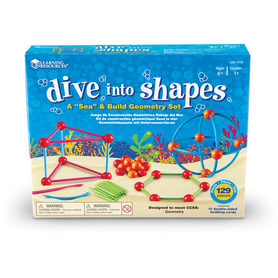 Learning Resources Dive Shapes Sea/Build Geometry Set (1773)