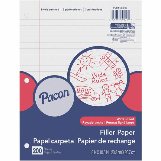 Pacon Wide Ruled Filler Paper (MMK09202)