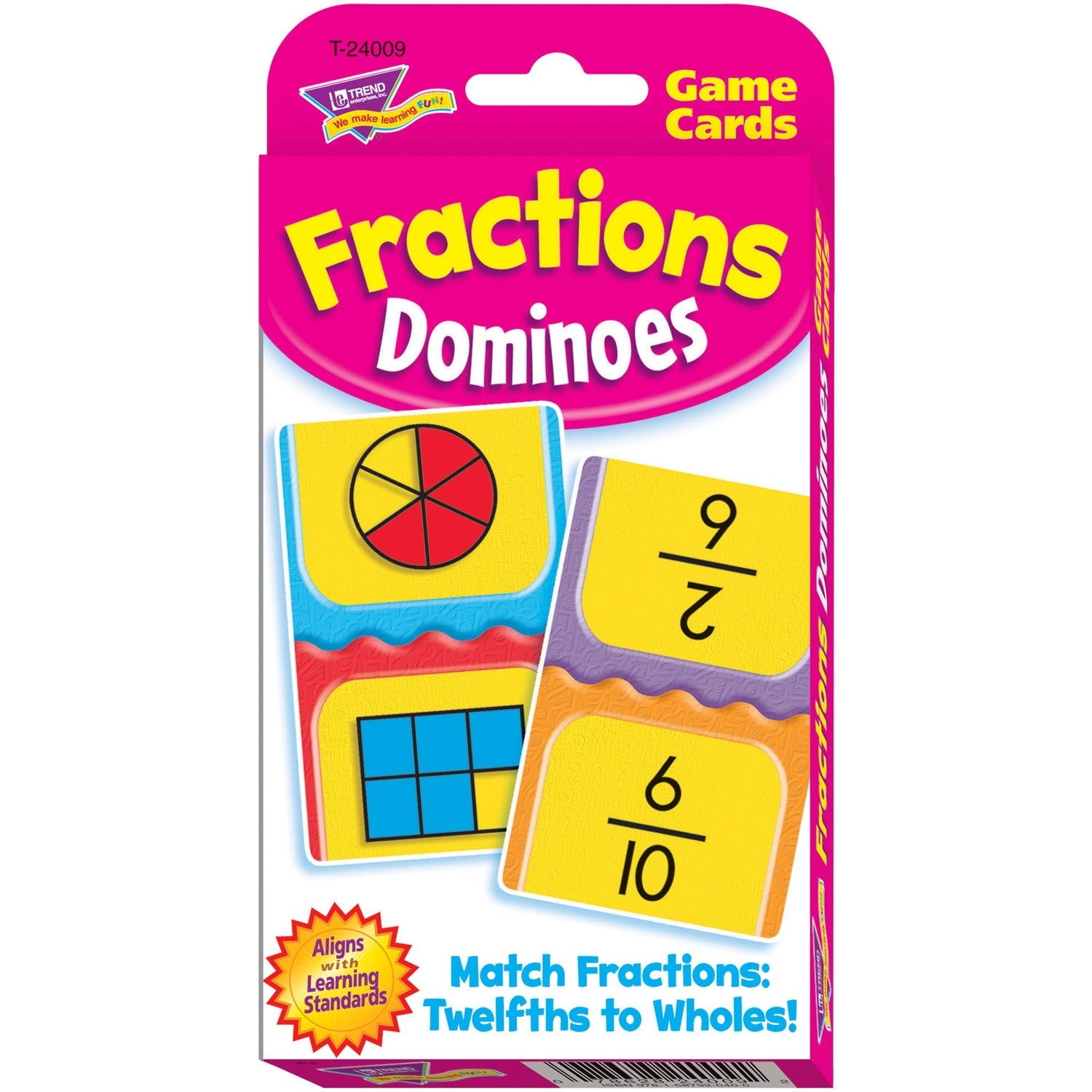 Trend Fractions Dominoes Challenge Cards Game (24009)