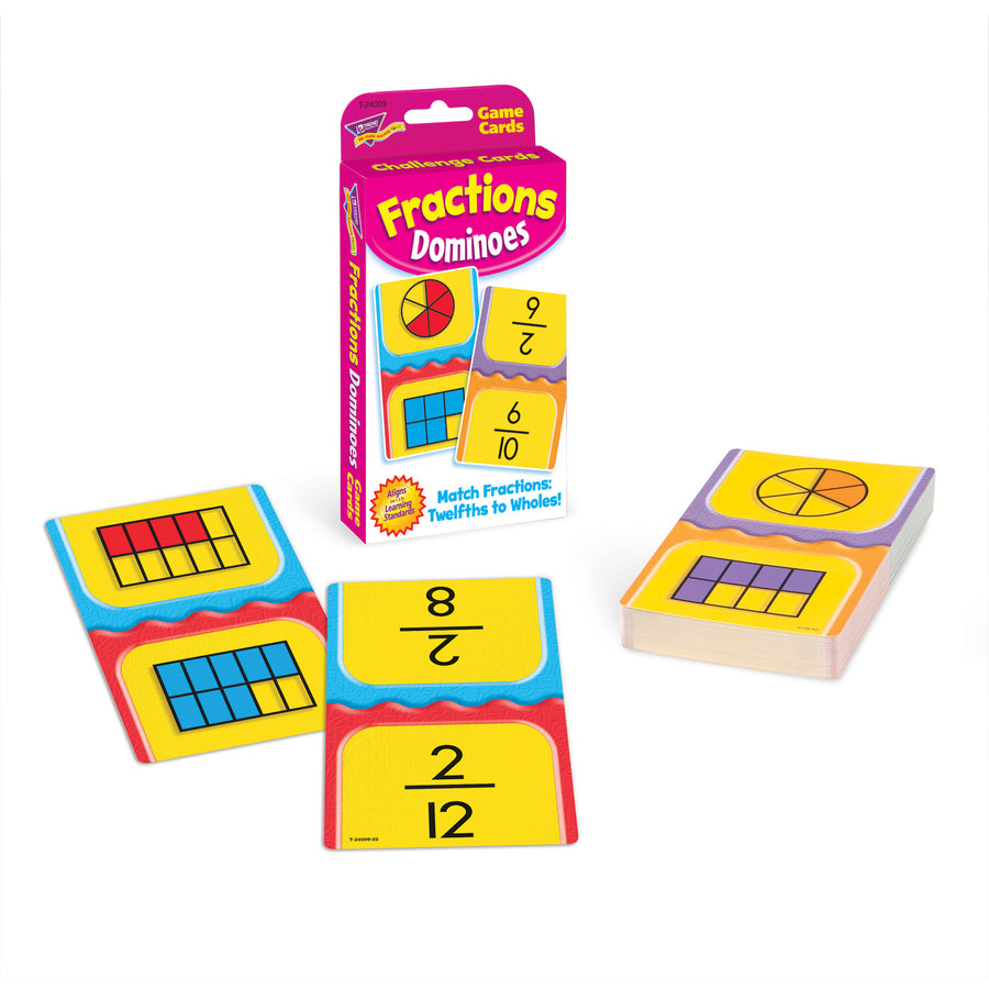 Trend Fractions Dominoes Challenge Cards Game (24009)