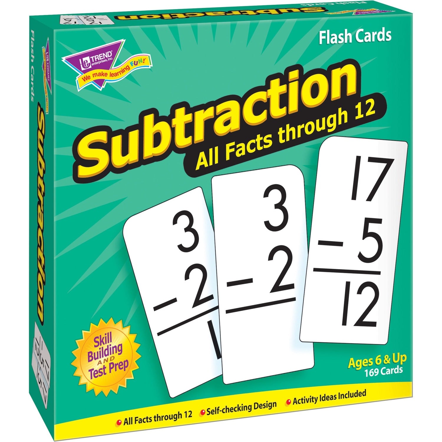 Trend Subtraction all facts through 12 Flash Cards (53202)