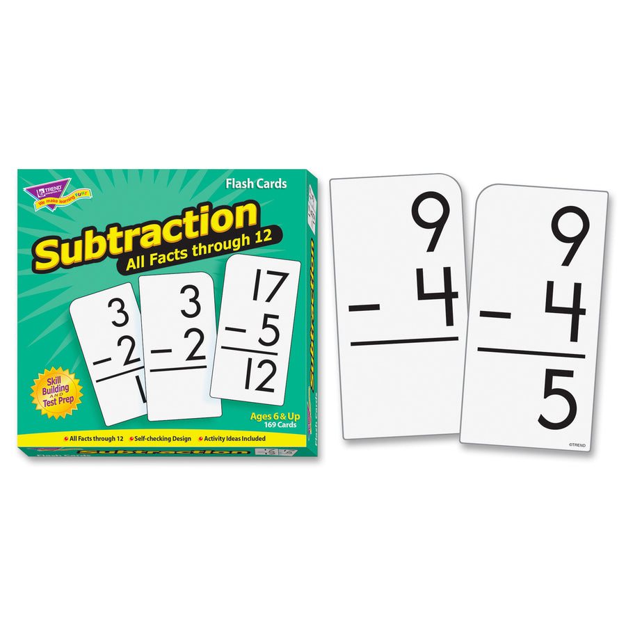 Trend Subtraction all facts through 12 Flash Cards (53202)