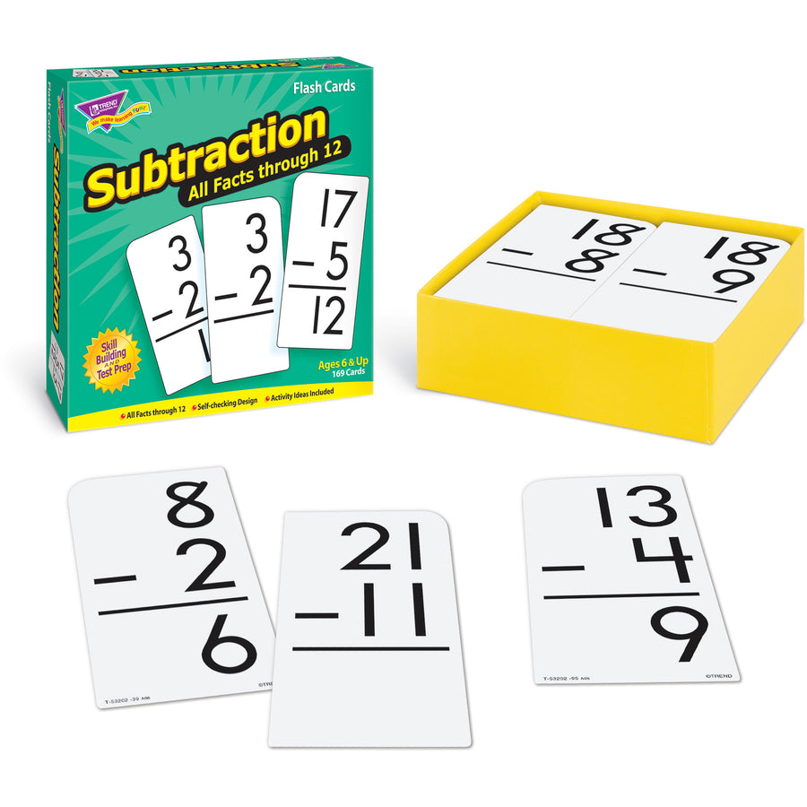 Trend Subtraction all facts through 12 Flash Cards (53202)