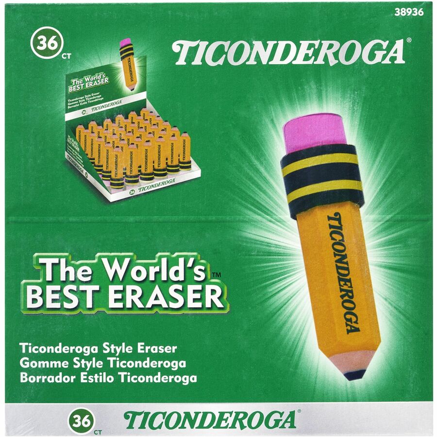 Ticonderoga Pencil-Shaped Erasers (38936)