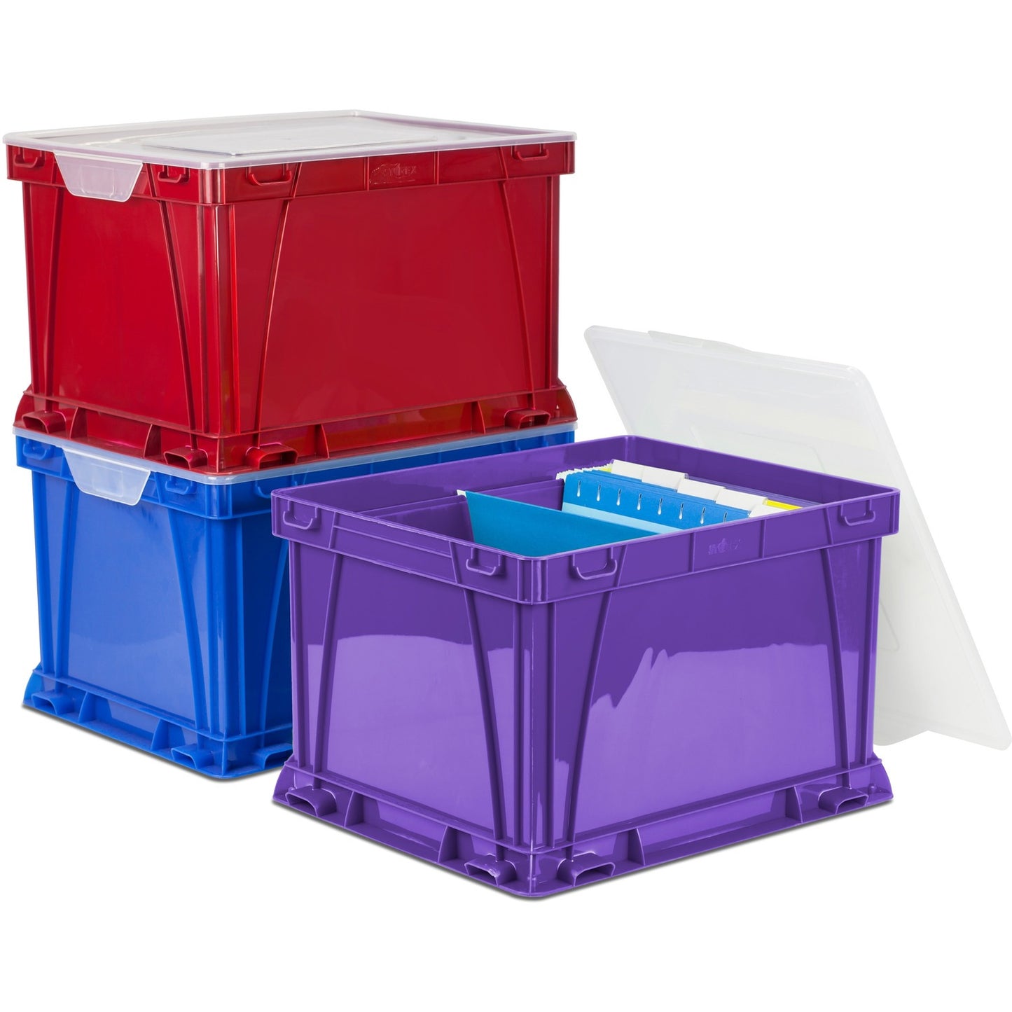 Storex 3 Piece Cube Storage Bins (62012U03C)