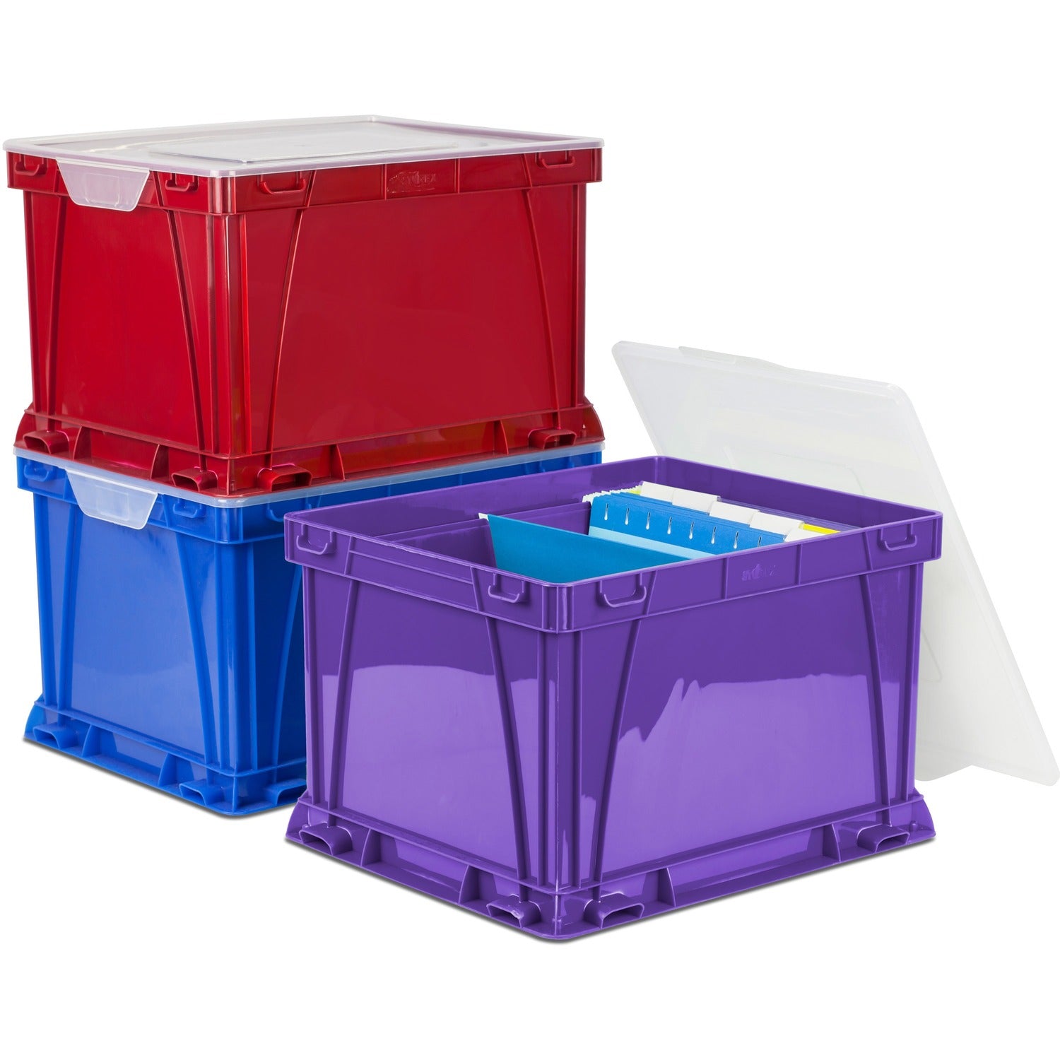 Storex 3 Piece Cube Storage Bins (62012U03C)