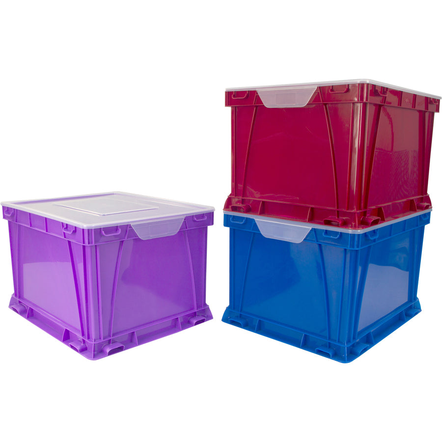 Storex 3 Piece Cube Storage Bins (62012U03C)