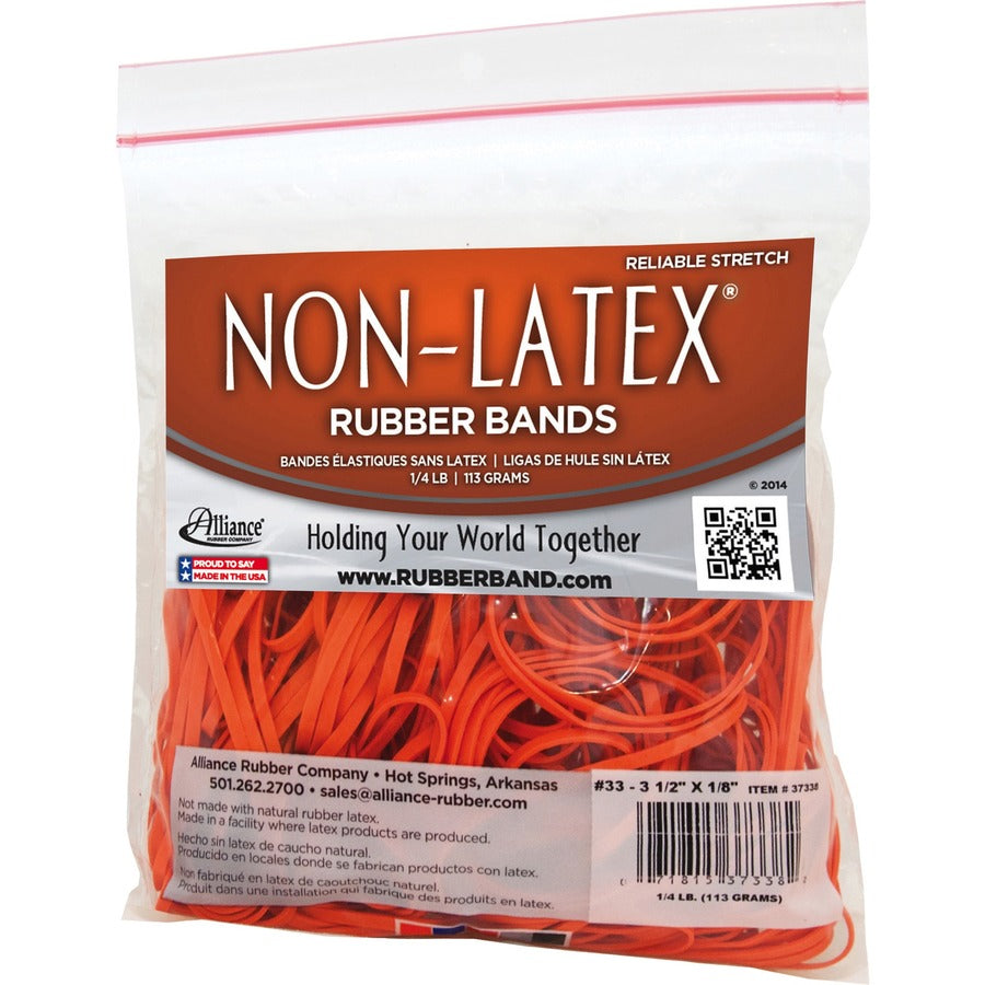 Alliance Rubber 37338 Non-Latex Rubber Bands - Size #33