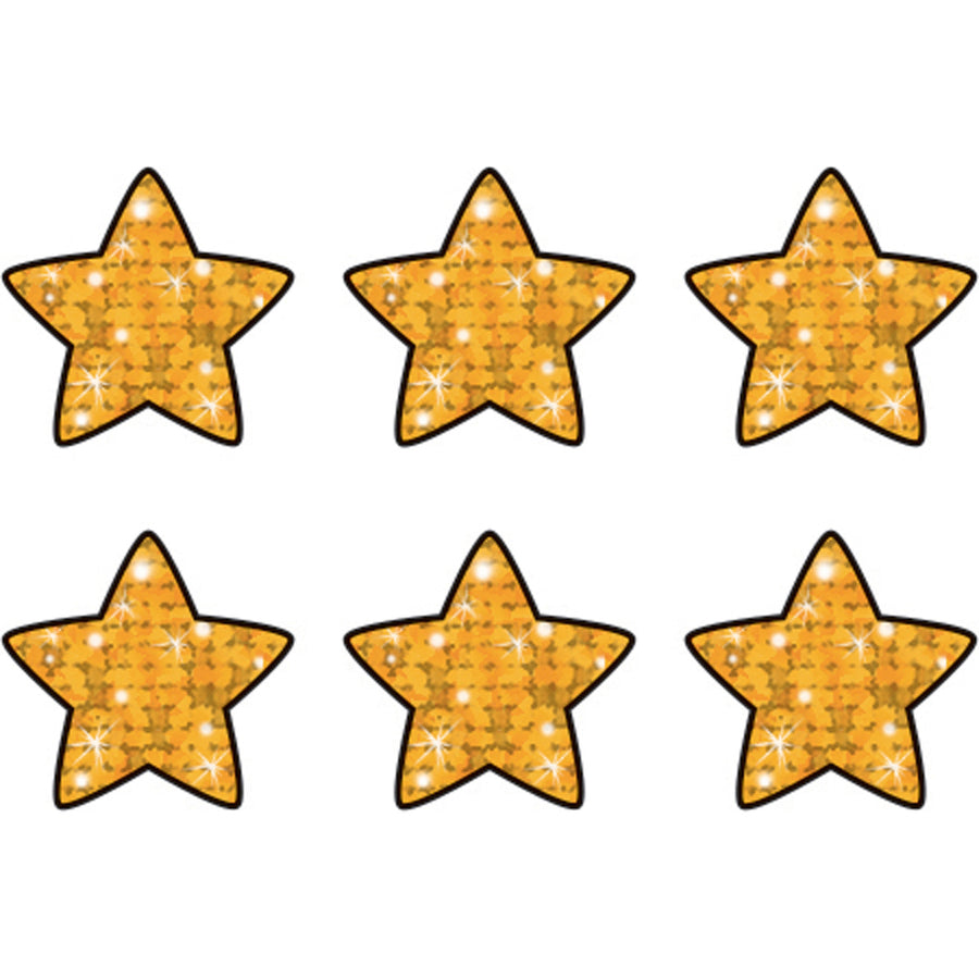 Trend Gold Sparkle Stars superShapes Stickers (46403)