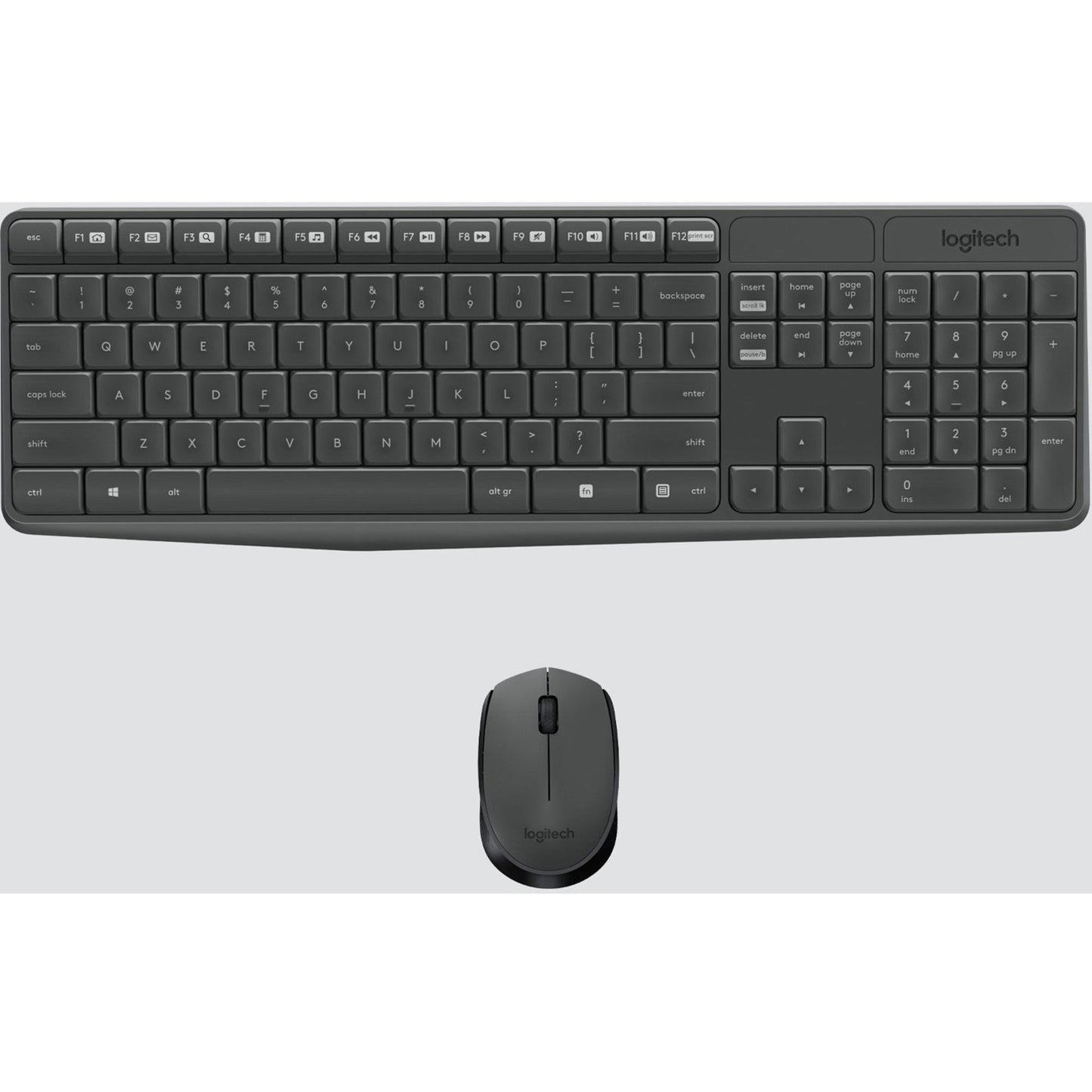 Logitech Mk235 Wireless Keyboard And Mouse (grey) (920007897)