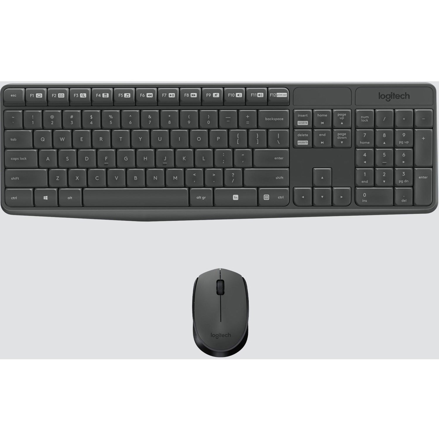 Logitech Mk235 Wireless Keyboard And Mouse (grey) (920007897)