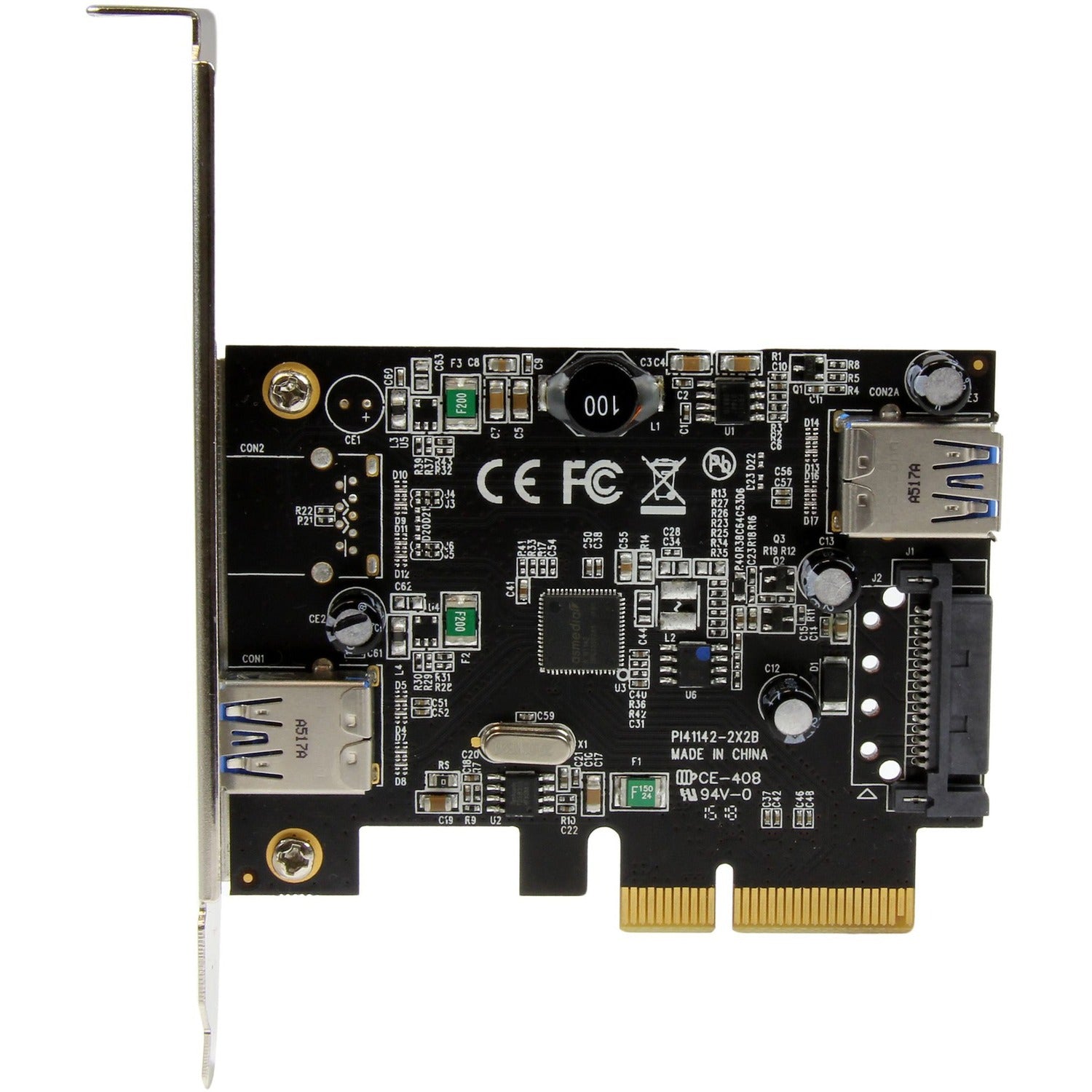 StarTech 2 Port Usb 3.1 10gbps Card 1x Ext 1x Int (PEXUSB311EI)