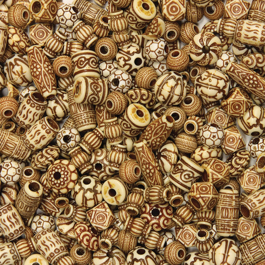 Creativity Street Mixed Bone Beads (3259)