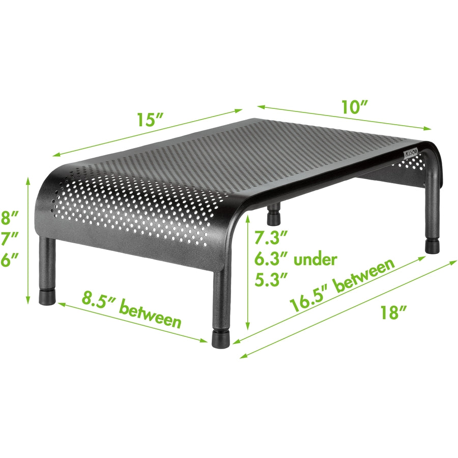 Allsop Metal Art Ergo 3 Adjustable Height Monitor Stand 15-Inch Wide Platform - (31630)