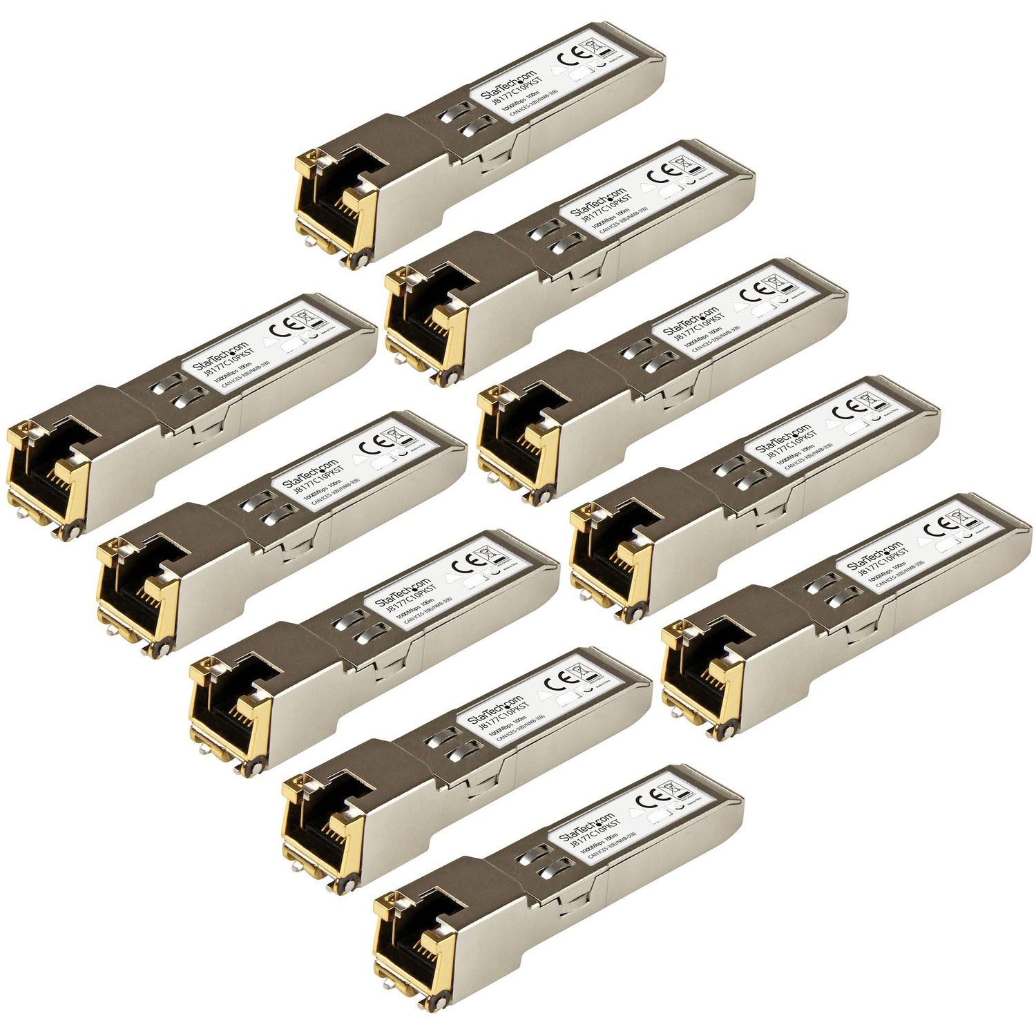 StarTech 10 Pack Hpe J8177c Compatible Sfp 1gbe (J8177C10PKST)