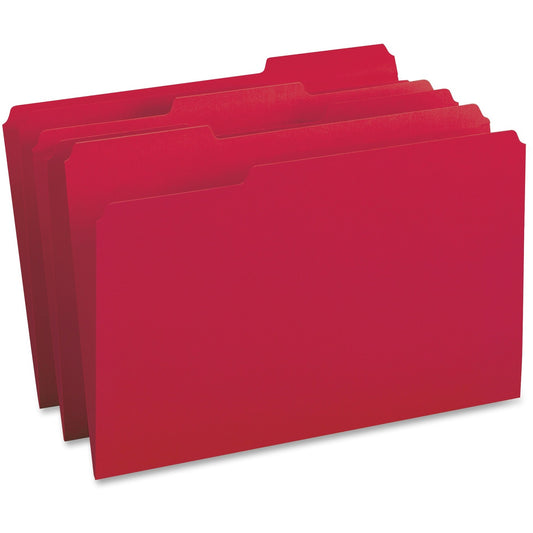 Business Source 1/3 Tab Cut Legal Recycled Top Tab File Folder (99720)