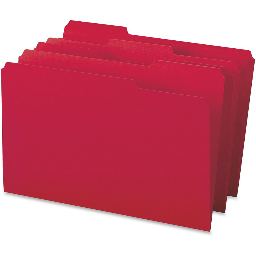 Business Source 1/3 Tab Cut Legal Recycled Top Tab File Folder (99720)