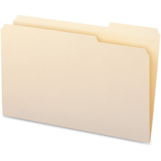 Business Source 1/3 Tab Cut Legal Recycled Top Tab File Folder (99723)