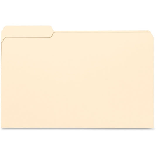 Business Source 1/3 Tab Cut Legal Recycled Top Tab File Folder (99724)