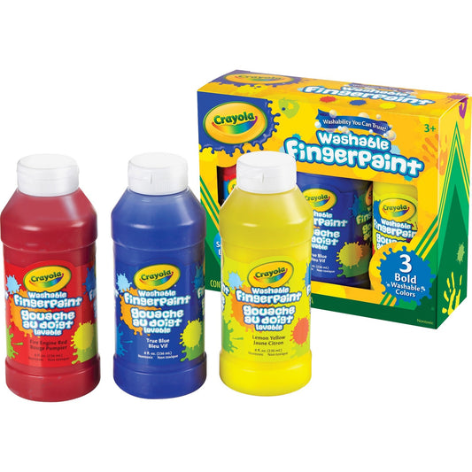 Crayola Washable Fingerpaint Bold Colors Set (551310)