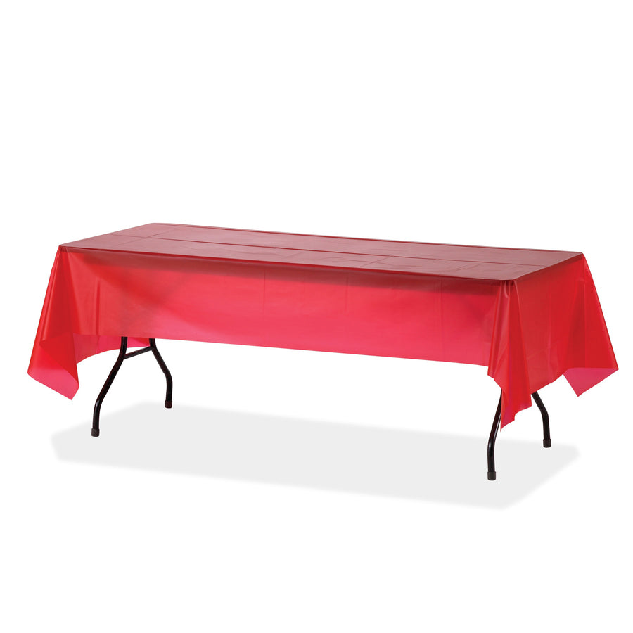 Genuine Joe Plastic Rectangular Table Covers (10326CT)