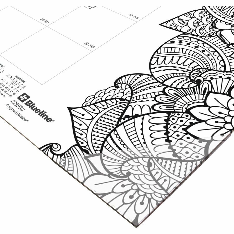 Blueline DoodlePlan Desk Pad - Botanica (C2917311)