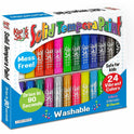 The Pencil Grip Tempera Paint 24-color Mess Free Set (604)
