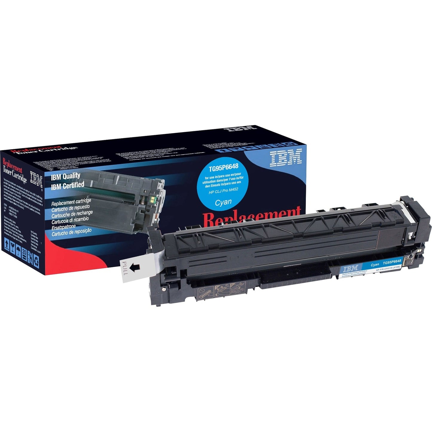 IBM Remanufactured Laser Toner Cartridge - Alternative for HP 410X (CF411X) - Cyan - 1 Each (TG95P6648)