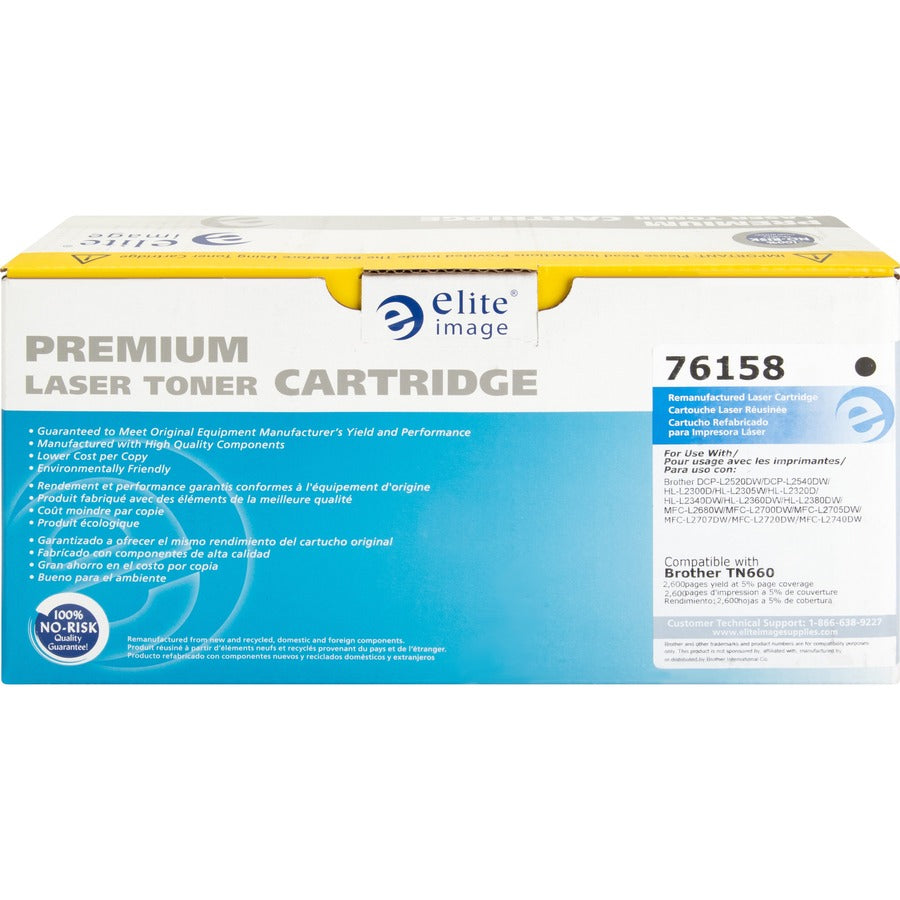 Elite Image Remanufactured Toner Cartridge - Alternative for Brother (TN660) (76158)