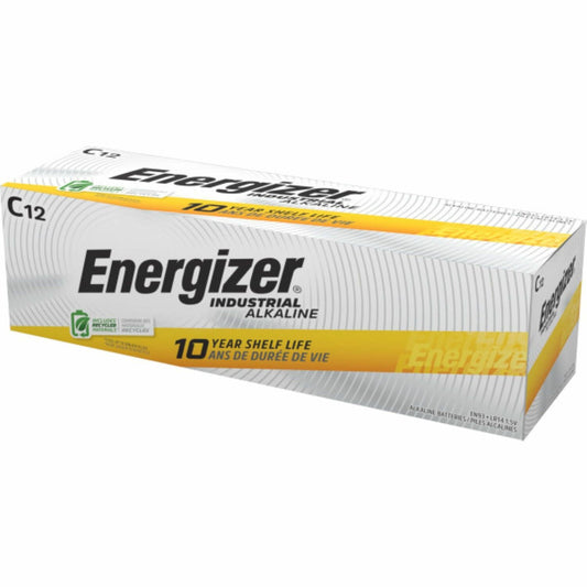 Energizer Industrial Alkaline C Battery Boxes of 12 (EN93CT)