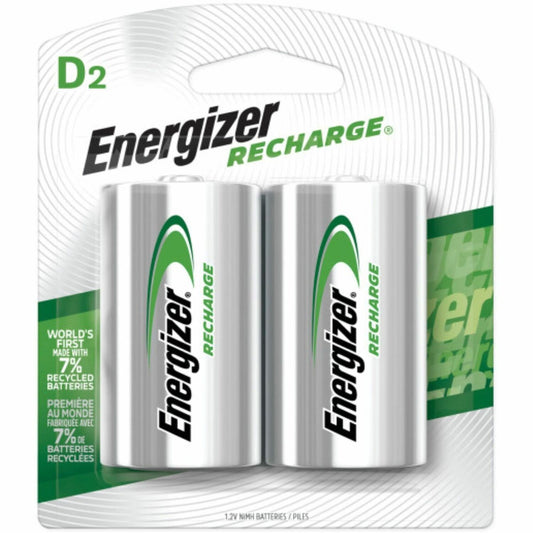 Energizer Recharge Universal Rechargeable D Battery 2-Packs (NH50BP2CT)