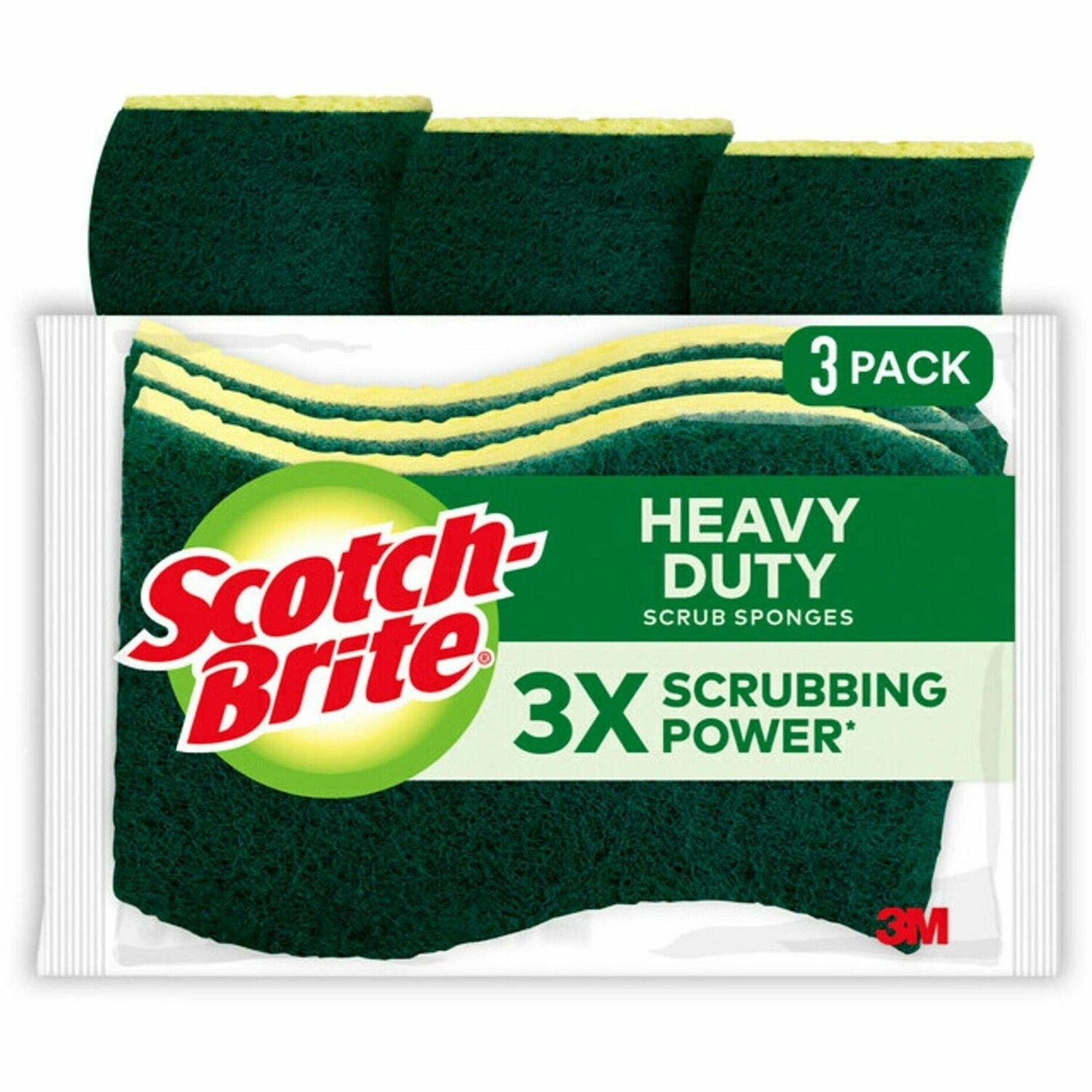 Scotch-Brite Heavy-Duty Scrub Sponges (HD3CT)