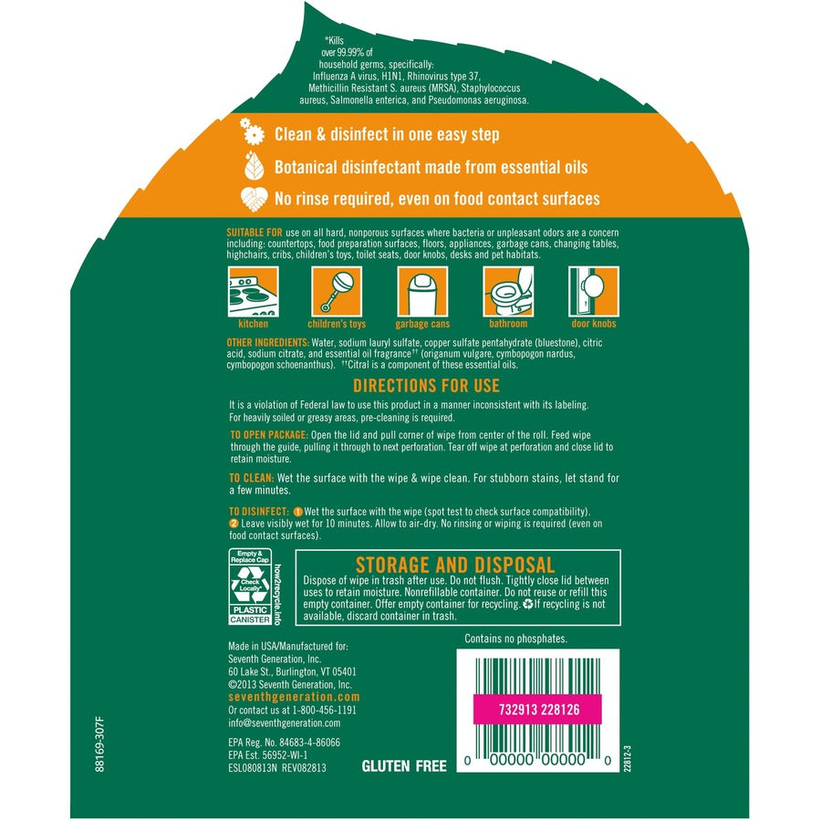 Seventh Generation Disinfecting Cleaner (22812CT)