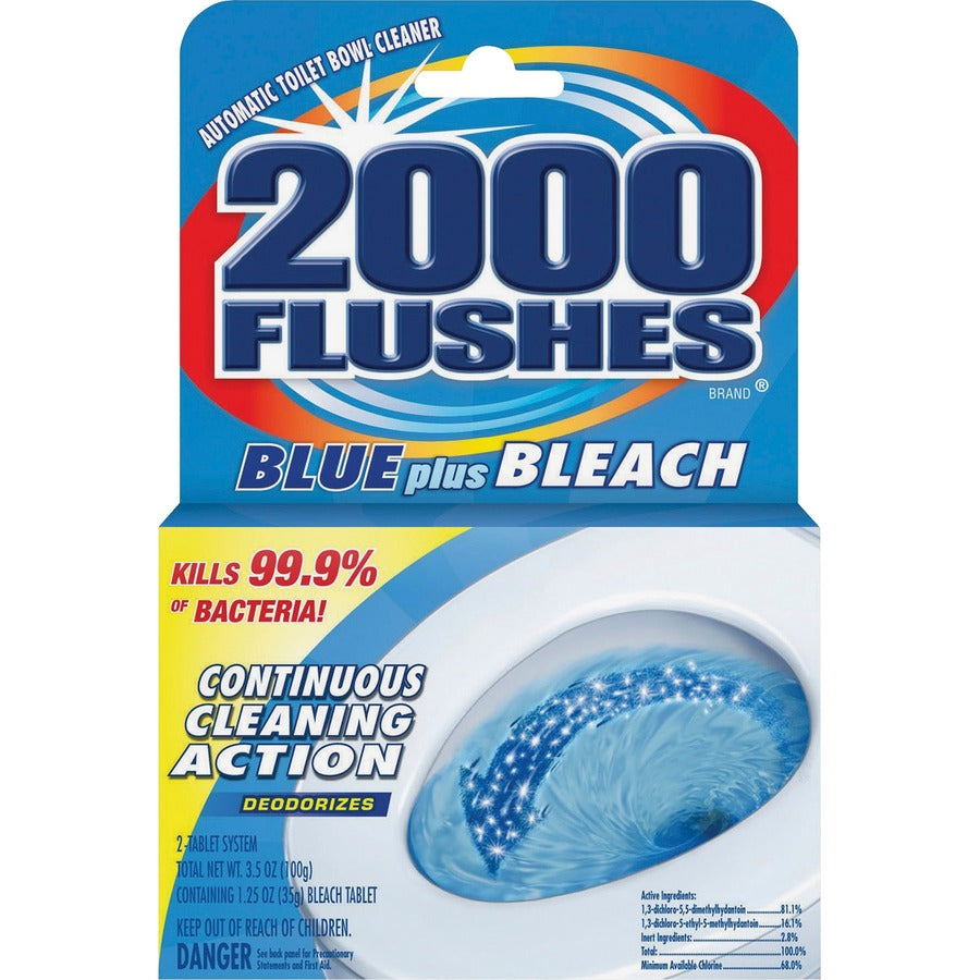 WD-40 2000 Flushes Blue/Bleach Bowl Cleaner Tablets (208017CT)