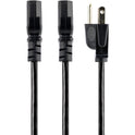 StarTech 10ft Power Y Cord, Nema 5-15p To 2x C13 (PXT101Y10)