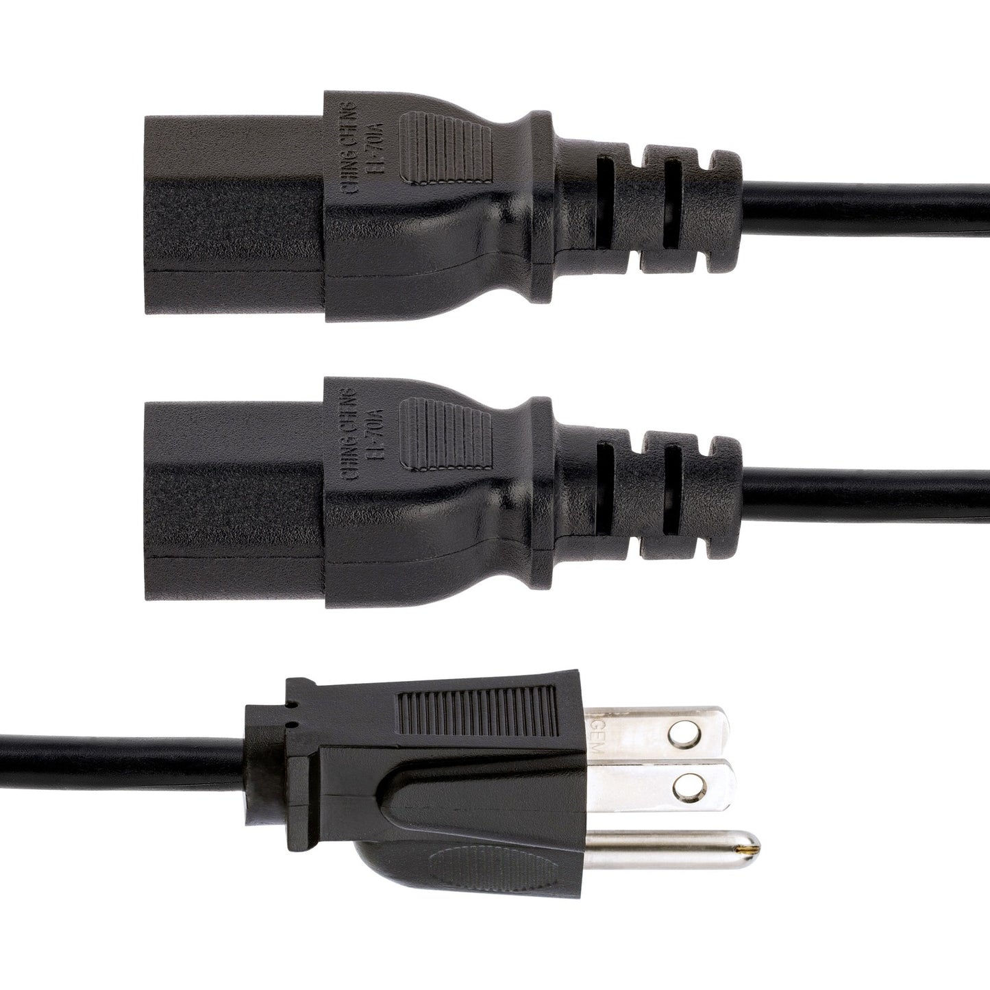StarTech 10ft Power Y Cord, Nema 5-15p To 2x C13 (PXT101Y10)