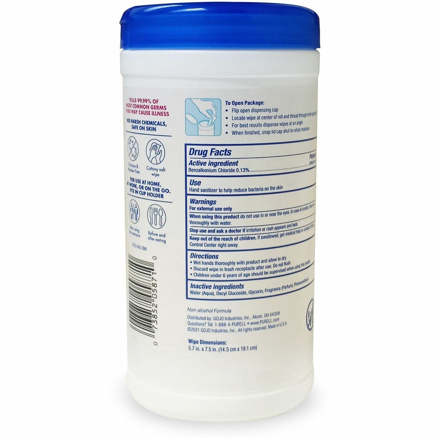  Clean Scent Hand Sanitizing Wipes (912006CMRCT)