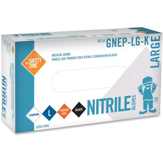 Safety Zone Medical Nitrile Exam Gloves (GNEPLGK)