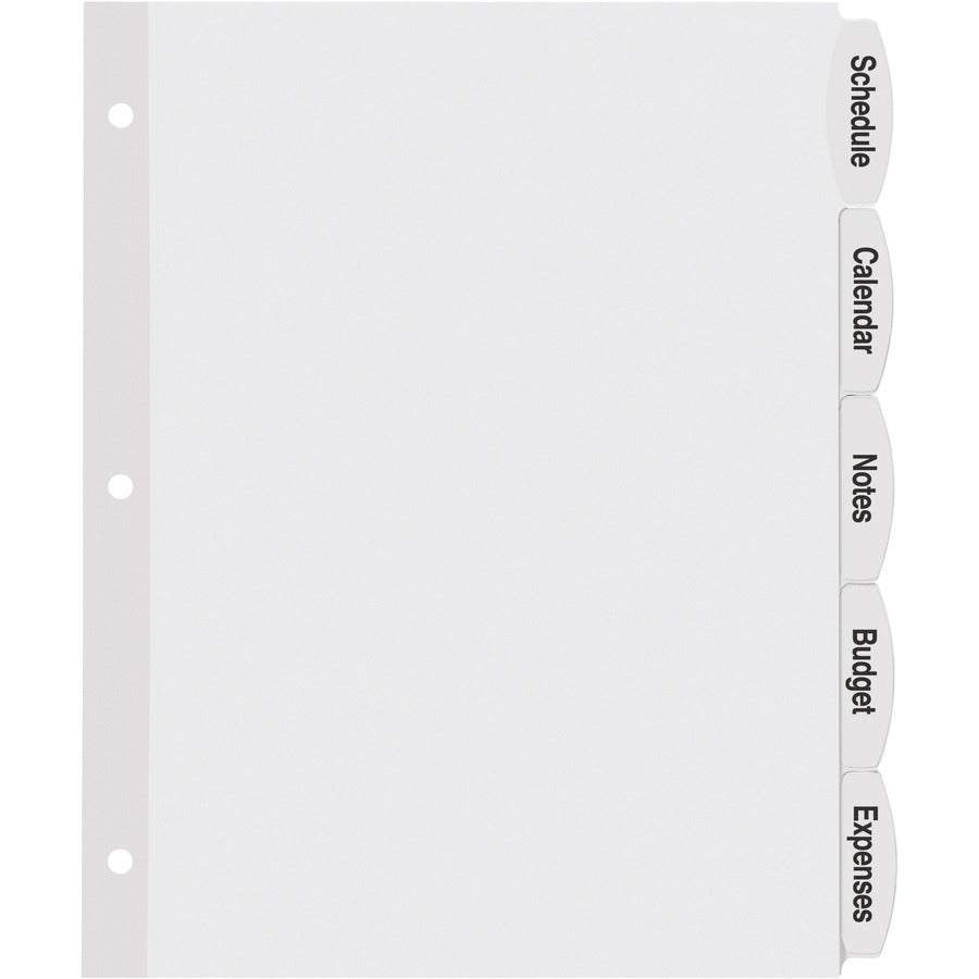  Big Tab Printable White Label Dividers (14434)