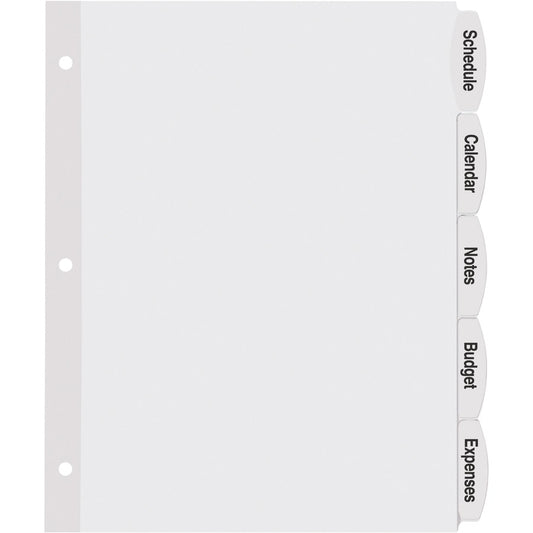  Big Tab Printable White Label Dividers (14434)