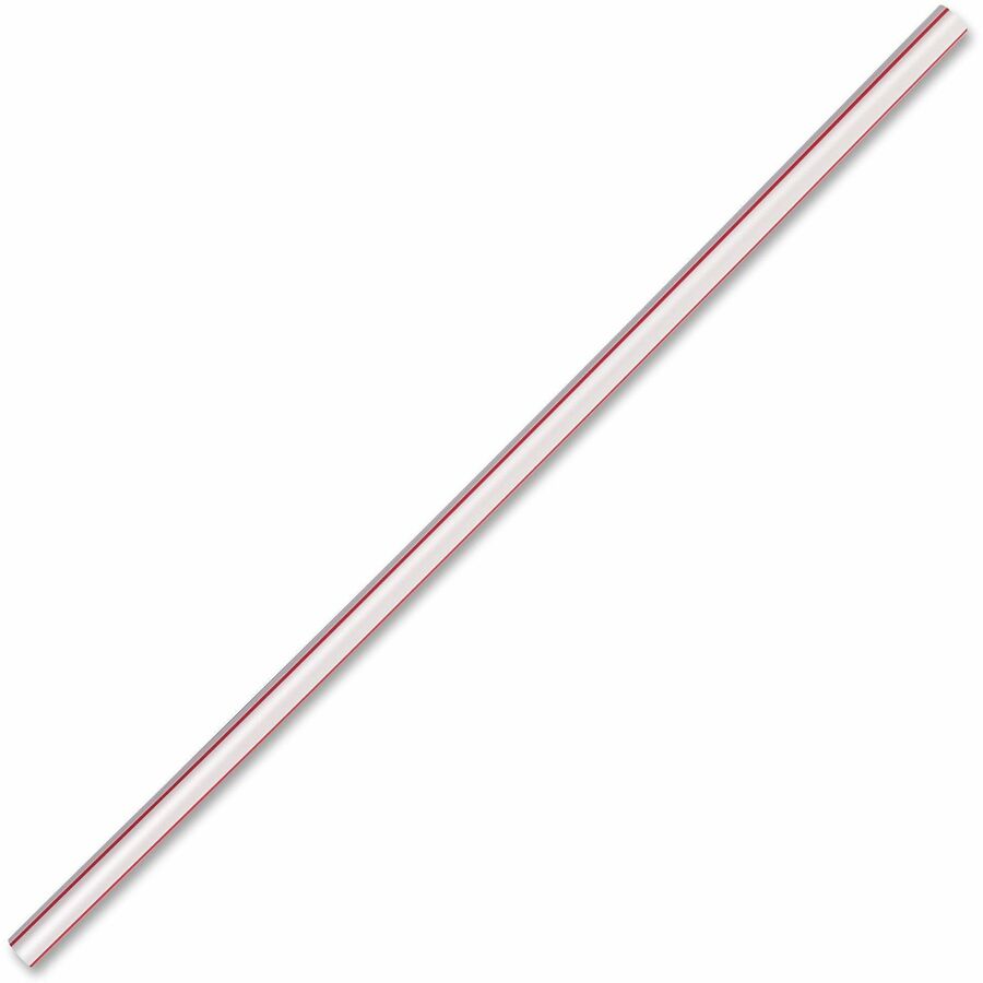 Genuine Joe Jumbo Striped Straws (58944)