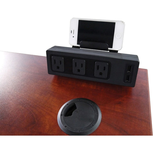 Lorell Under Desk AC Power Center with USB Charger (33993)