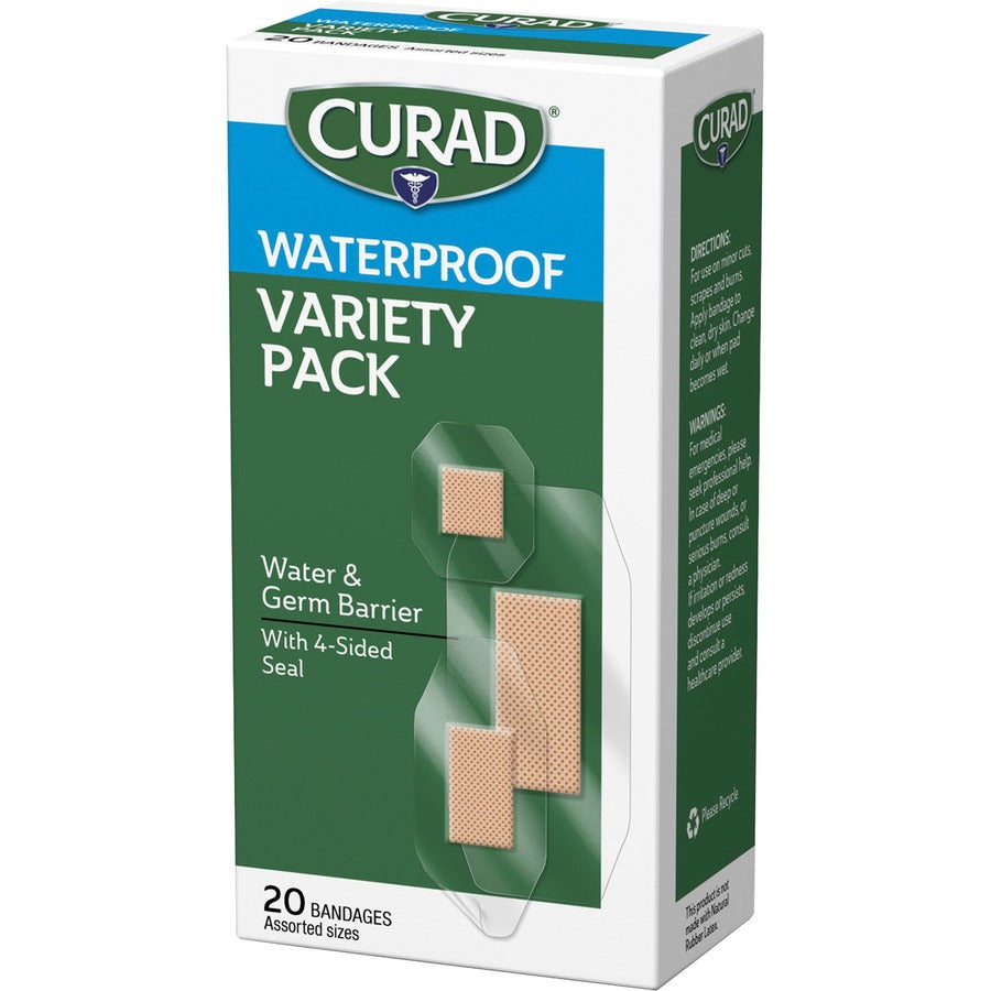 Curad Assorted Waterproof Transparent Bandages (CUR5108)