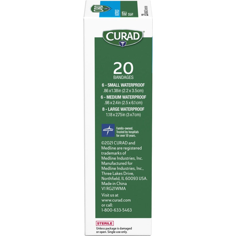 Curad Assorted Waterproof Transparent Bandages (CUR5108)